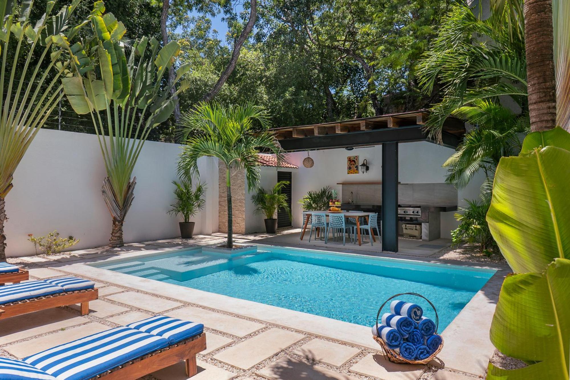 Wonderful Tropical Home 3Br, Garden, Private Pool. Тулум Екстер'єр фото